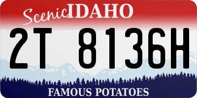 ID license plate 2T8136H