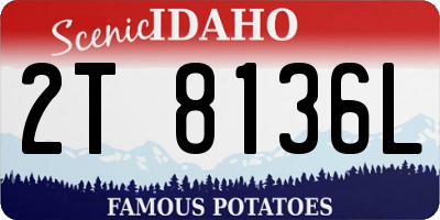 ID license plate 2T8136L