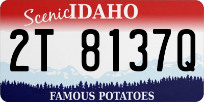 ID license plate 2T8137Q