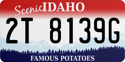 ID license plate 2T8139G