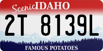 ID license plate 2T8139L
