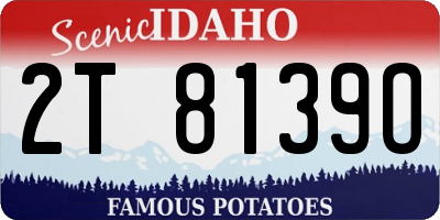ID license plate 2T8139O