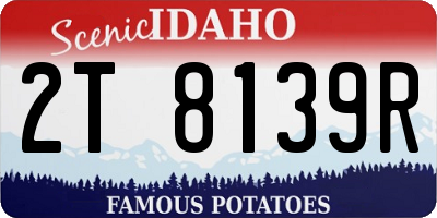 ID license plate 2T8139R