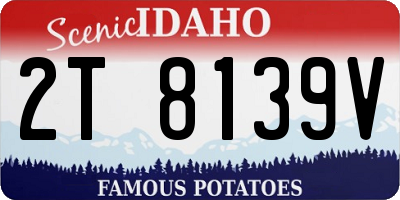 ID license plate 2T8139V