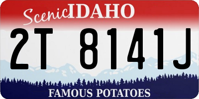 ID license plate 2T8141J