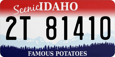 ID license plate 2T8141O