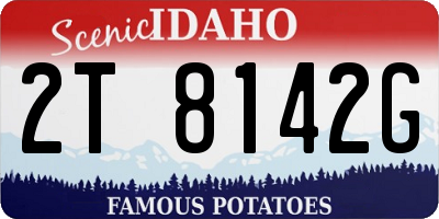 ID license plate 2T8142G