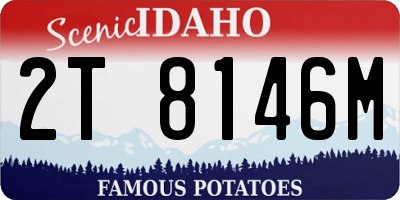 ID license plate 2T8146M