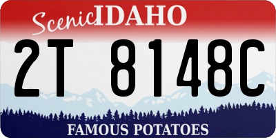 ID license plate 2T8148C