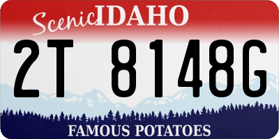 ID license plate 2T8148G