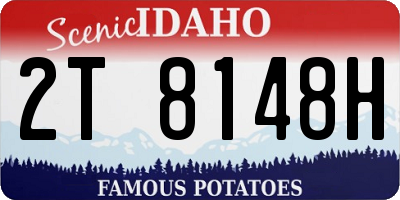 ID license plate 2T8148H