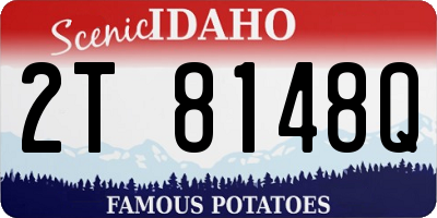 ID license plate 2T8148Q