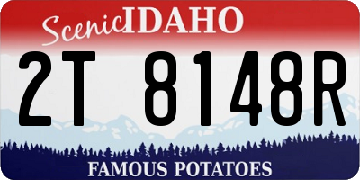 ID license plate 2T8148R