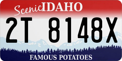 ID license plate 2T8148X