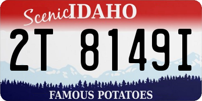 ID license plate 2T8149I