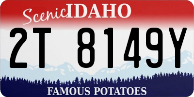 ID license plate 2T8149Y