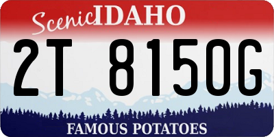 ID license plate 2T8150G