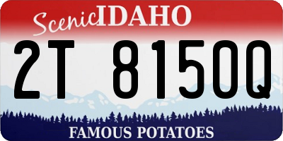 ID license plate 2T8150Q