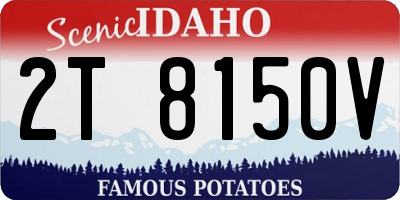 ID license plate 2T8150V