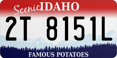 ID license plate 2T8151L