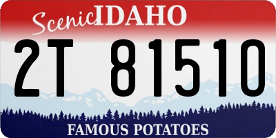 ID license plate 2T8151O