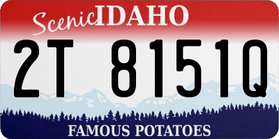 ID license plate 2T8151Q