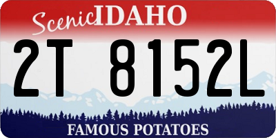 ID license plate 2T8152L