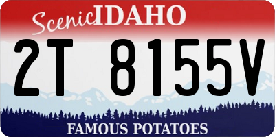 ID license plate 2T8155V