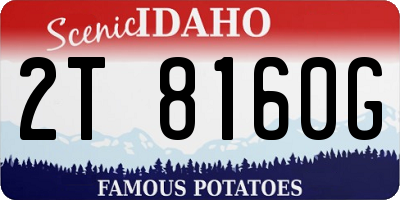 ID license plate 2T8160G