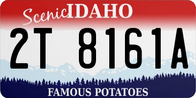 ID license plate 2T8161A