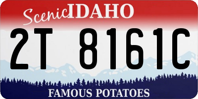 ID license plate 2T8161C