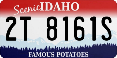 ID license plate 2T8161S