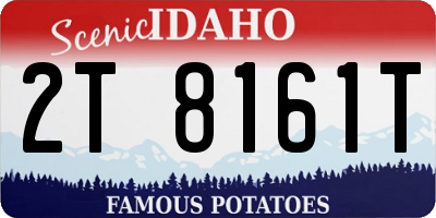 ID license plate 2T8161T