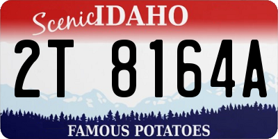 ID license plate 2T8164A