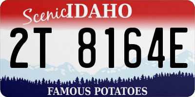 ID license plate 2T8164E