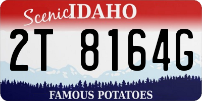 ID license plate 2T8164G