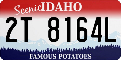 ID license plate 2T8164L