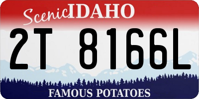 ID license plate 2T8166L