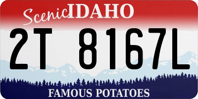 ID license plate 2T8167L
