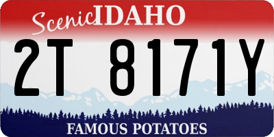ID license plate 2T8171Y