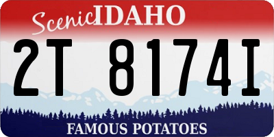 ID license plate 2T8174I