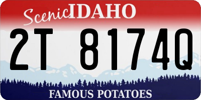 ID license plate 2T8174Q