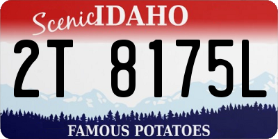 ID license plate 2T8175L