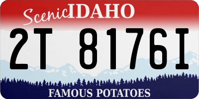 ID license plate 2T8176I
