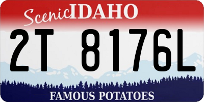 ID license plate 2T8176L