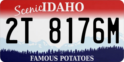 ID license plate 2T8176M