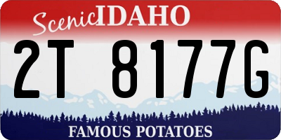 ID license plate 2T8177G