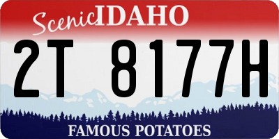 ID license plate 2T8177H