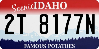 ID license plate 2T8177N