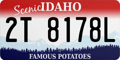 ID license plate 2T8178L